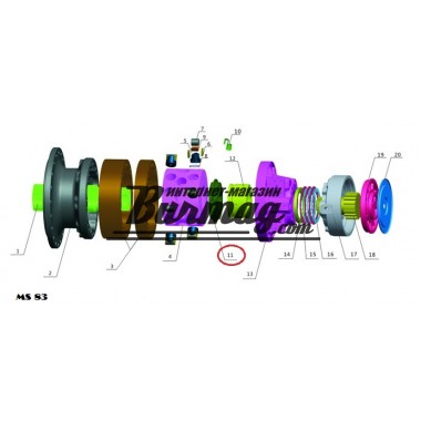 Пластина клапана (valve plate) Poclain Hydraulics