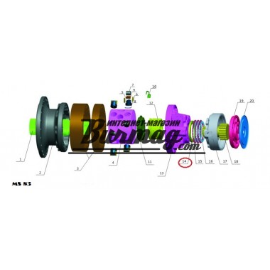 Регулировочная проставка (adjusting chim) Poclain Hydraulics