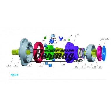 Регулировочная проставка (adjusting chim) Poclain Hydraulics