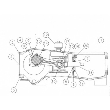 277780011 Кольцо пластиковое бентонитового насоса Aplex 200 GPM 80х100А - 130х150 Вермеер(Vermeer)