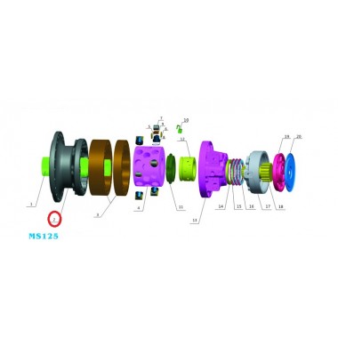 Передняя крышка (front cover) Poclain Hydraulics