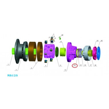 Регулировочная проставка (adjusting chim) Poclain Hydraulics