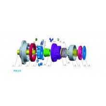 Распределитель (distributior) (one speed)  Poclain Hydraulics ( MS18 )