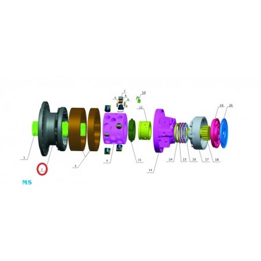 Передняя крышка (front cover) Poclain Hydraulics