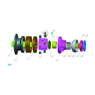 Поршень (plunger piston) Poclain Hydraulics