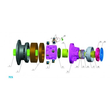 Пластиковый блок (plastic block) Poclain Hydraulics