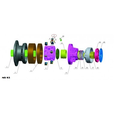 Ролик (roller) Poclain Hydraulics