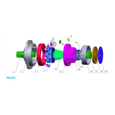 Кольцо поршня (piston ring) Poclain Hydraulics