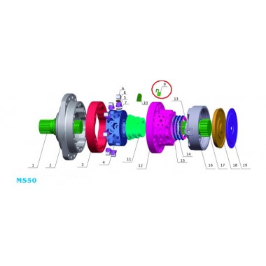 Палец (spring pin) Poclain Hydraulics