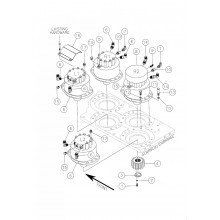 278867001 Фитинг гидромотора протяжки 24x40 SII - 100x120 SII Вермеер(Vermeer)