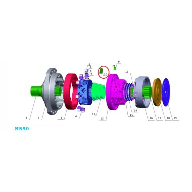 Пластиковый блок (plastic block) Poclain Hydraulics