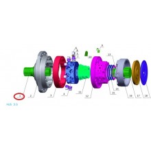 Ведущий вал (drive shaft) Poclain Hydraulics