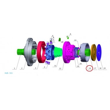 Тормозной цилиндр (breke cylinder) Poclain Hydraulics