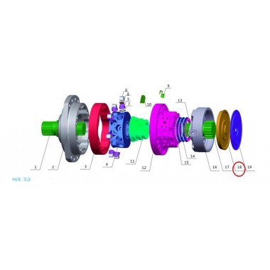 Плунжер тормоза (brake  plunger) Poclain Hydraulics