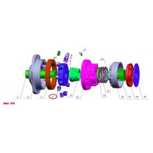 Блок цилиндров 43.2 (rotor) Poclain Hydraulics   MS18
