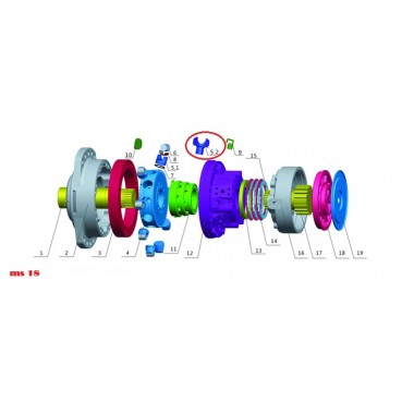 Поршень (plunger piston) Poclain Hydraulics