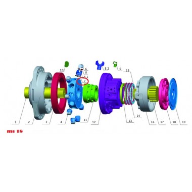 Кольцо поршня (piston ring) Poclain Hydraulics