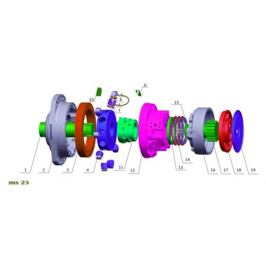 Втулка (bushing) Poclain Hydraulics