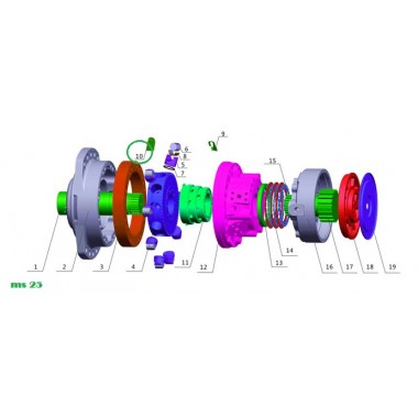 Пластиковый блок (plastic block) Poclain Hydraulics