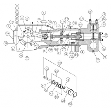 KA-260-350 Рем.комплект поршня (3.5 INCH )Kerr Pumps