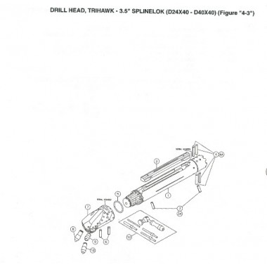 296268765 Буровая головка Trihawk I 3.5